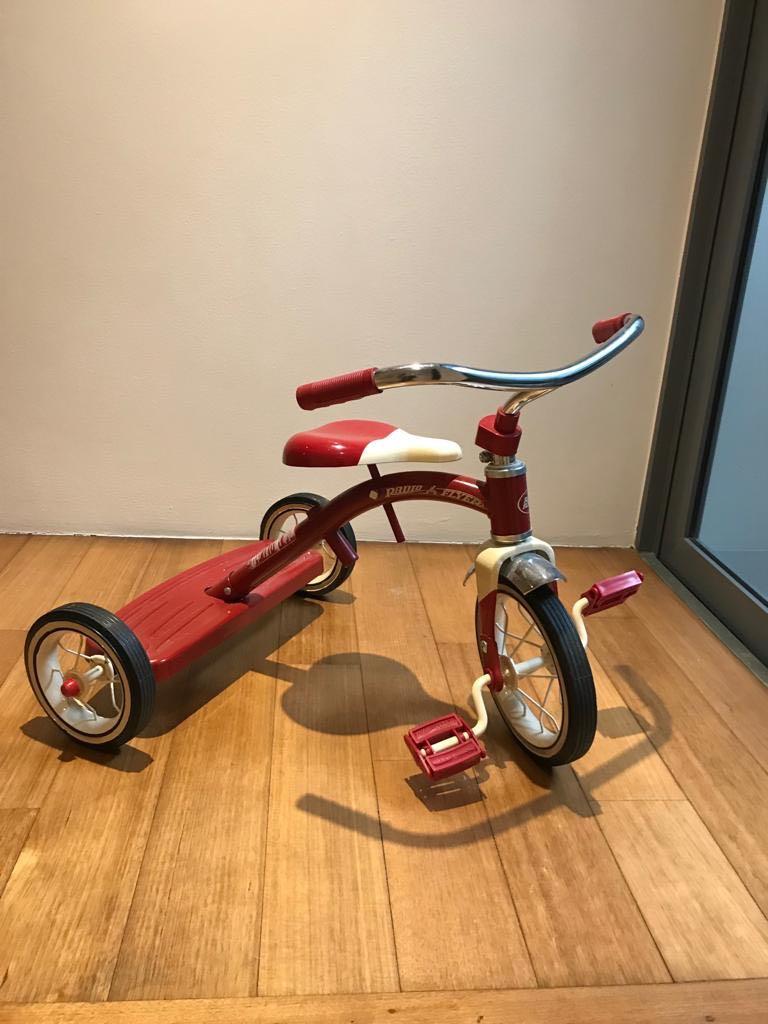 classic red tricycle
