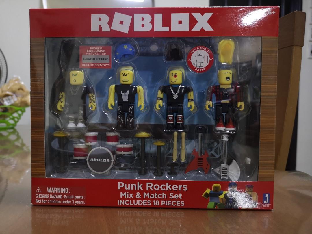 Action Figures Roblox Punk Rockers Mix Match Set New Exclusive Virtual Code 18 Pieces Toys Hobbies Inkblue In - pgyt roblox