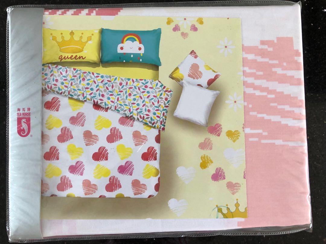 Sea Horse 3 Fold Mattress Cover (Single) Brand New, Furniture & Home