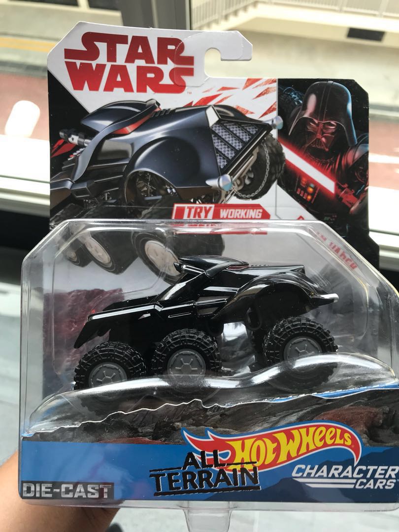 Star Wars Hot Wheels All Terrain Darth Vader Character Car