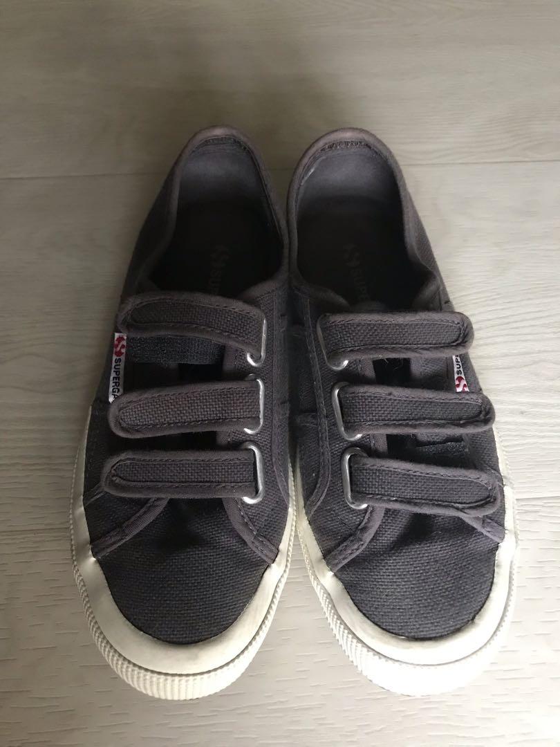 superga velcro black