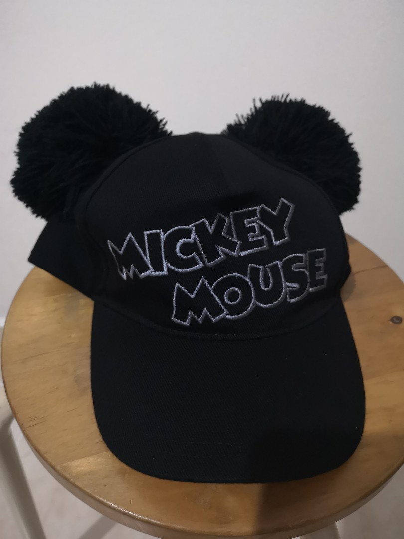 mickey mouse pom pom hat