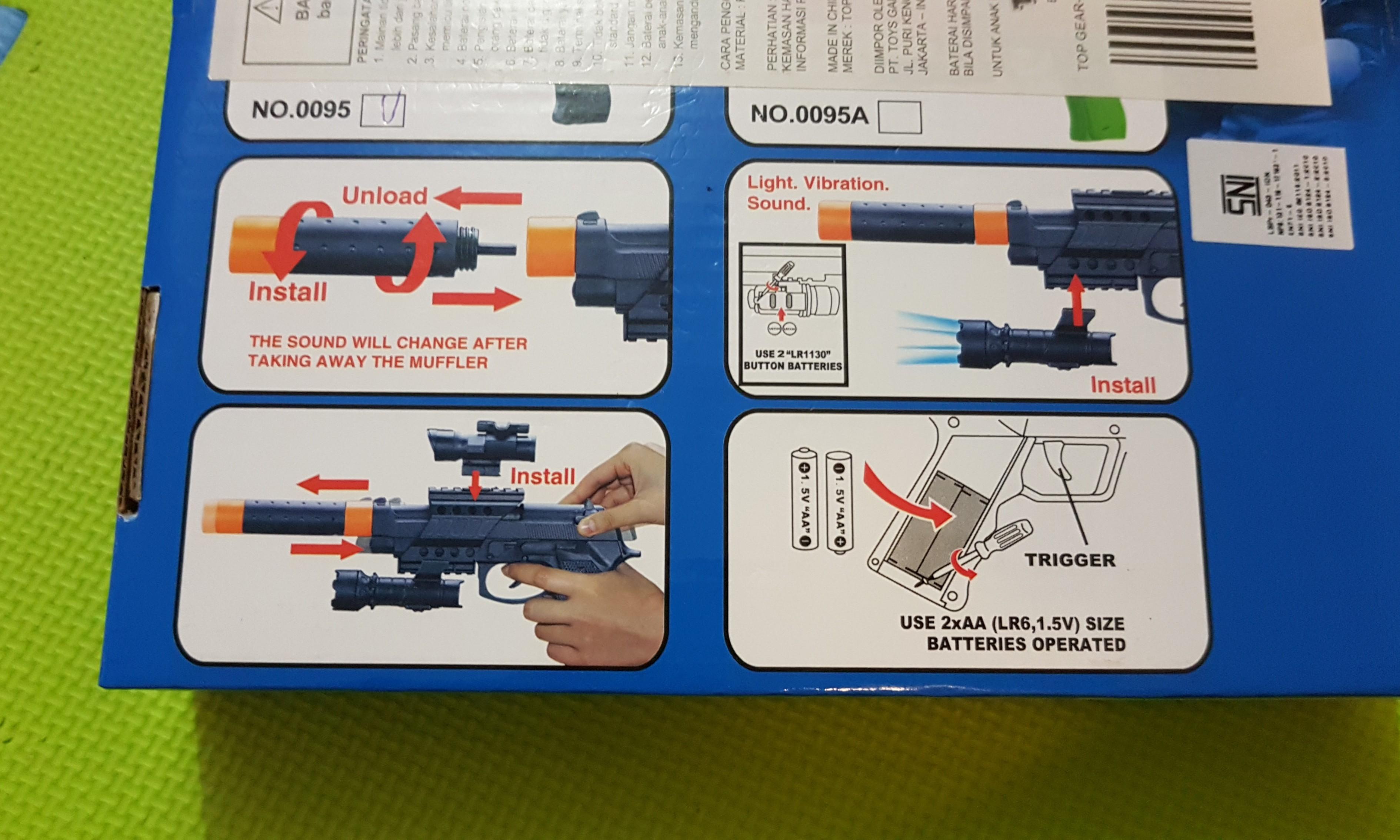 Toys Kingdom Machine Gun Pistol Toys Collectibles Mainan Di Carousell