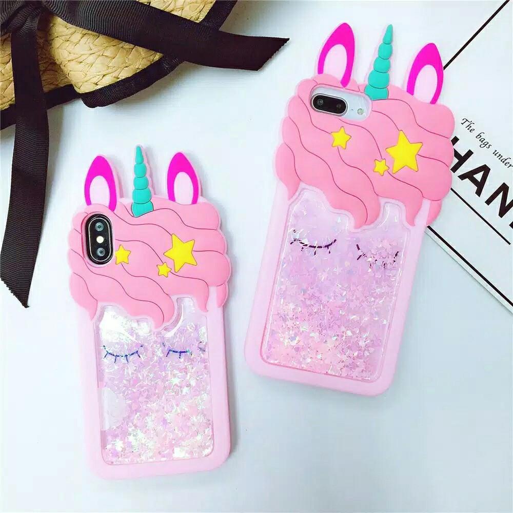 Unicorn Glitter Case For Oppo Xiaomi Iphone Vivo Samsung