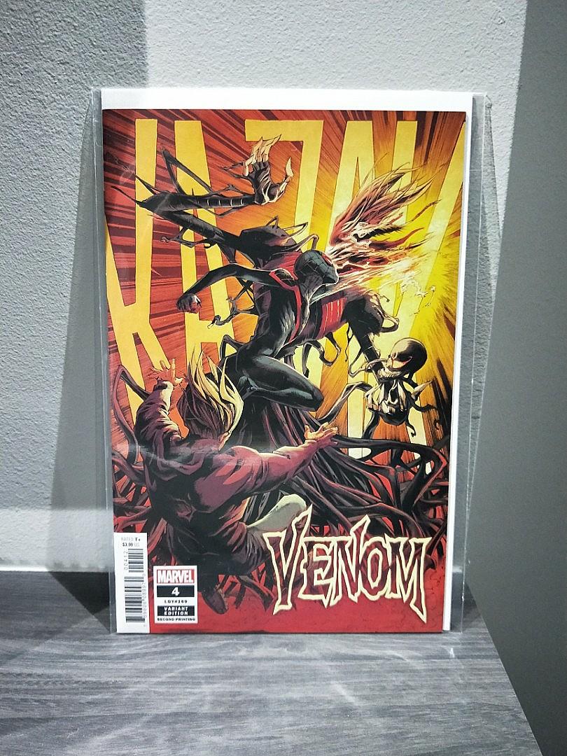 Venom 4 2nd Printing Variant Written By Donny Cates Sgcc 2019 Guest Books Stationery Comics Manga On Carousell