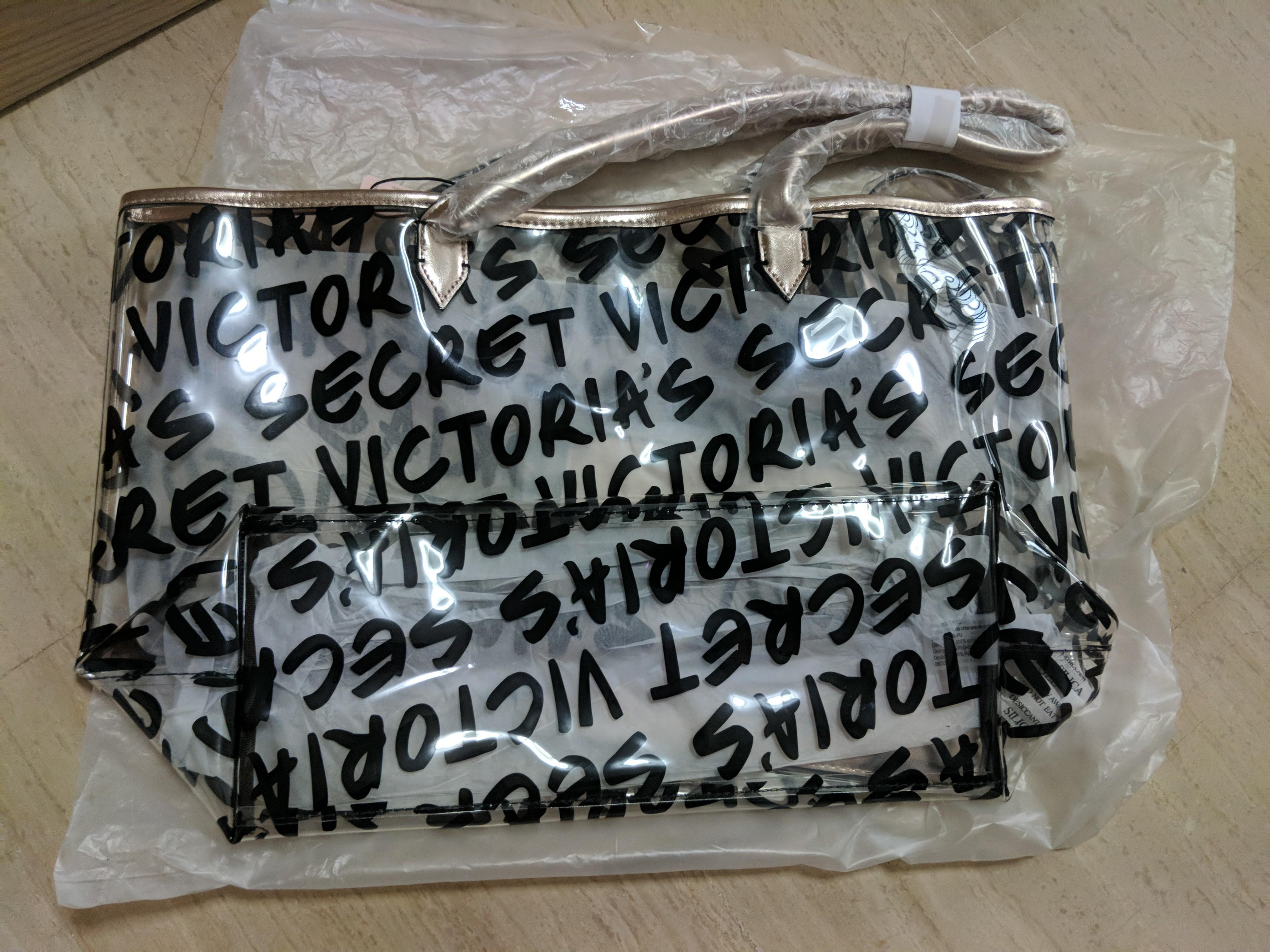 Victoria secret transparent bag discount