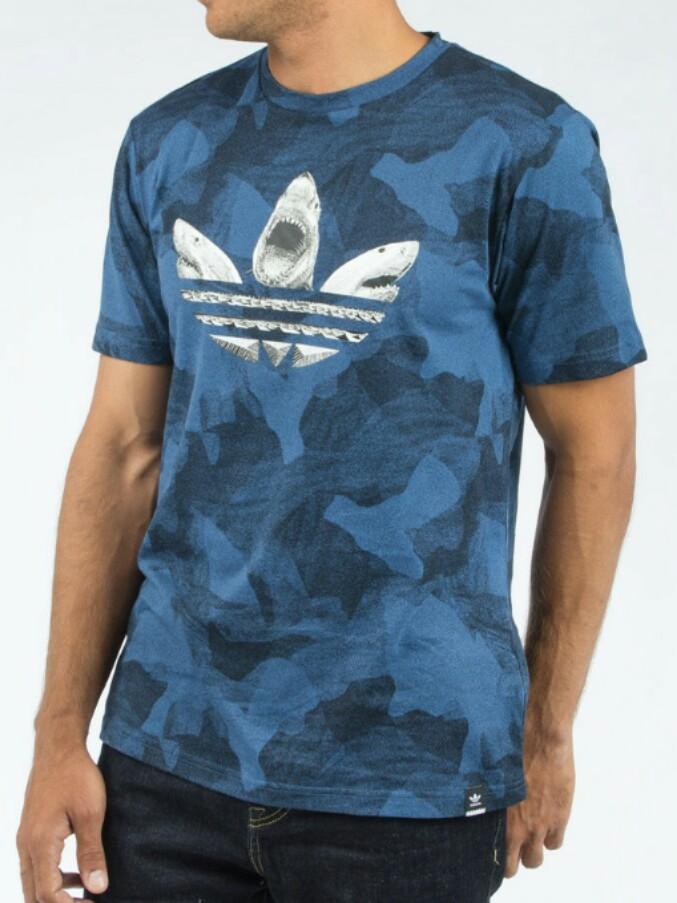 100 ORIGINAL Adidas Shark T Shirt pre order Men s Fashion
