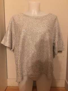 Oak and Fort glittery top