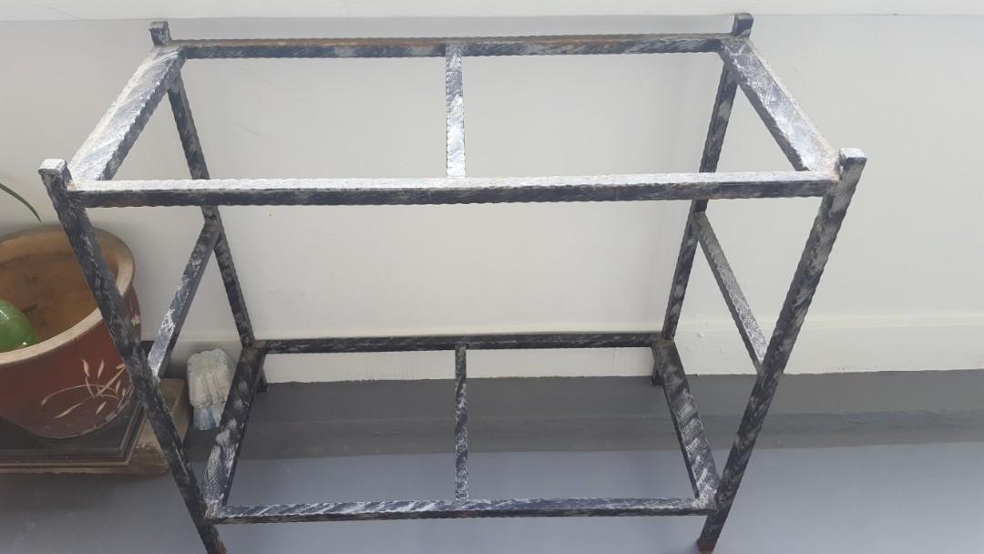 Wrought iron fish tank stand on sale