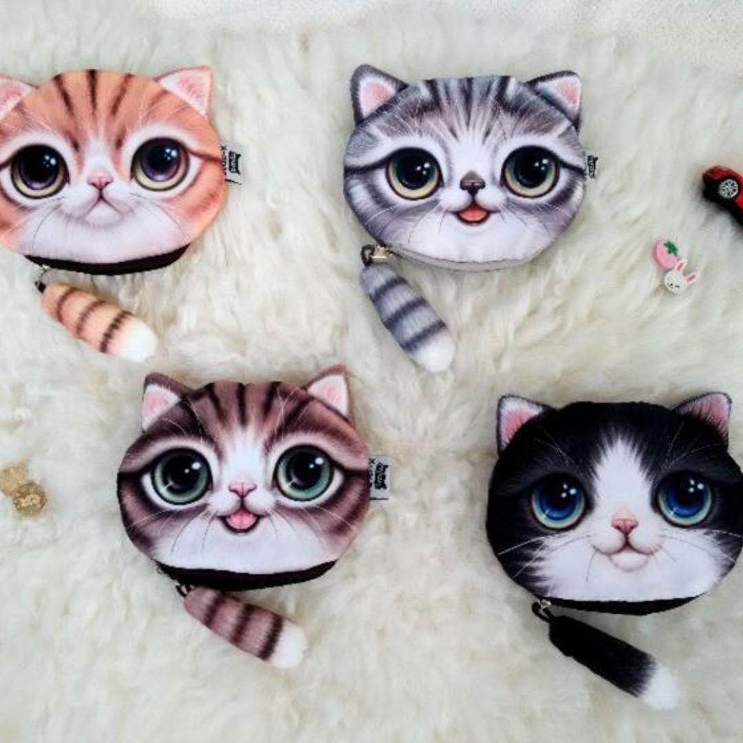 Cat face clearance coin purse
