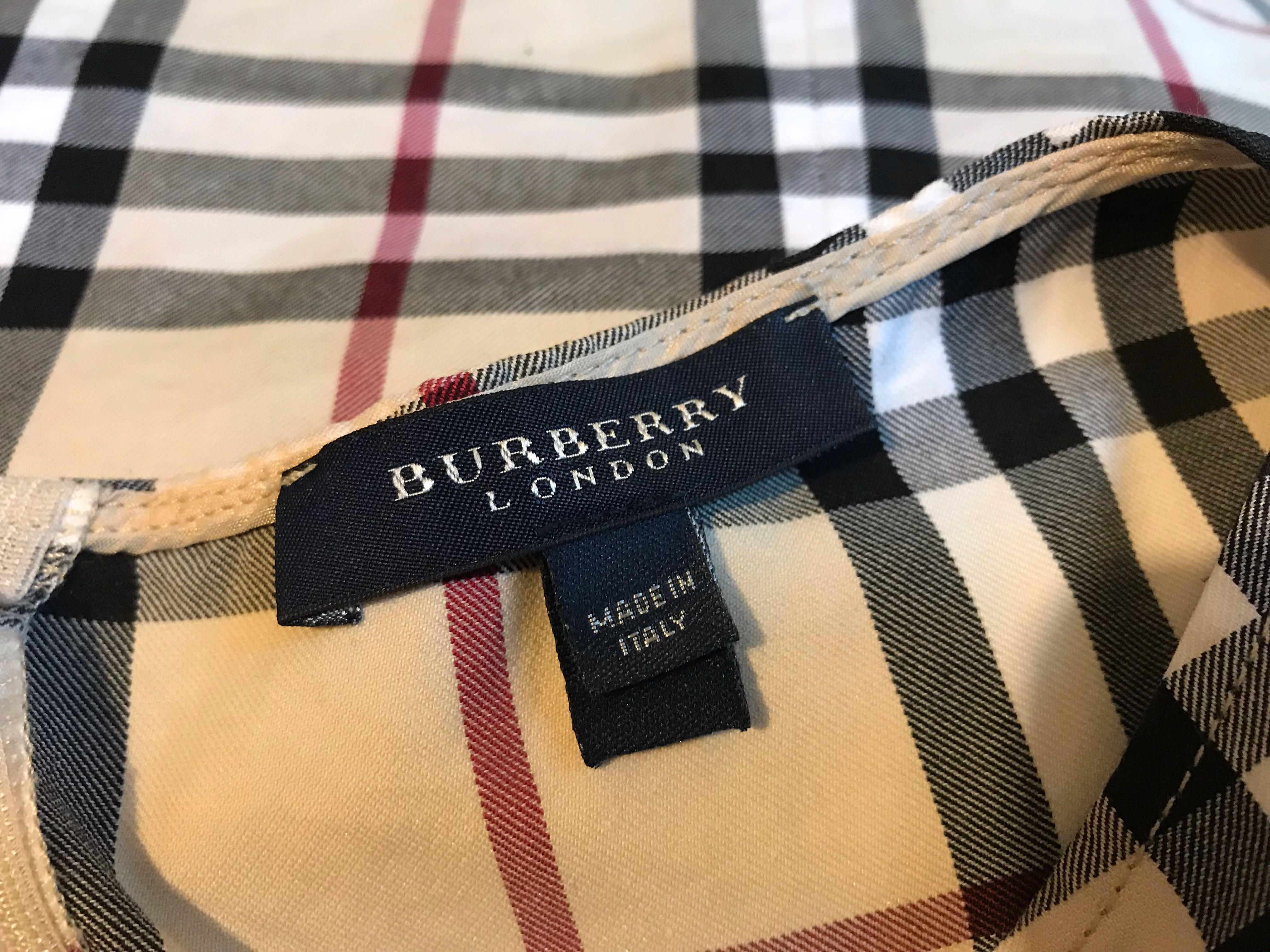 burberry fitted dress