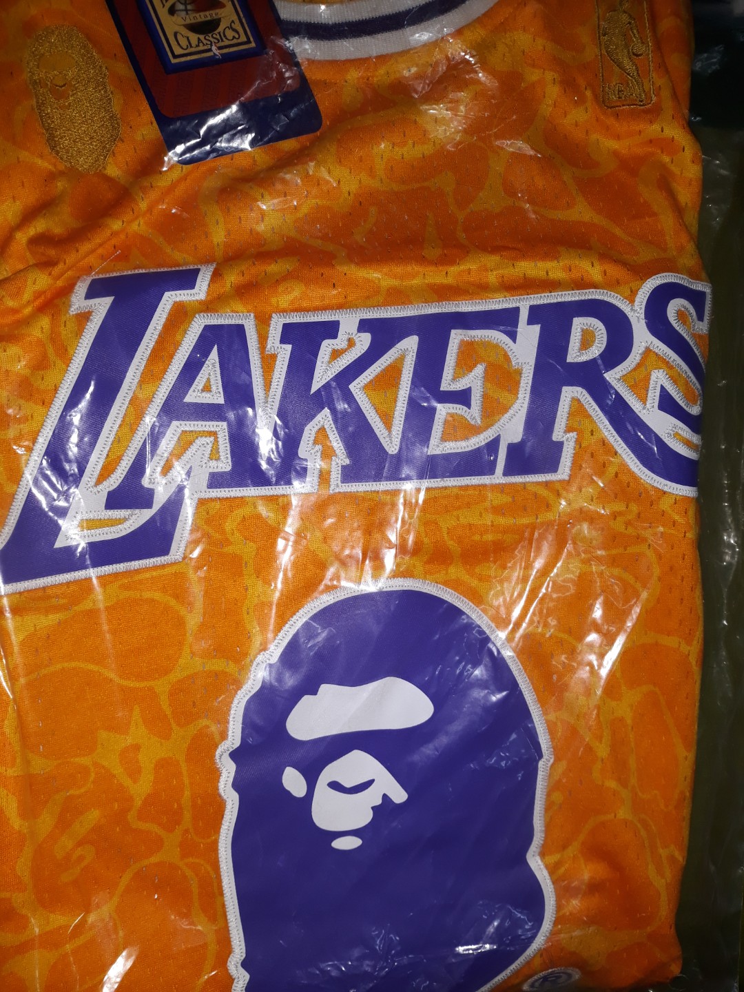 BAPE X LAKERS JERSEY (HQR), Men's Fashion, Tops & Sets, Tshirts & Polo