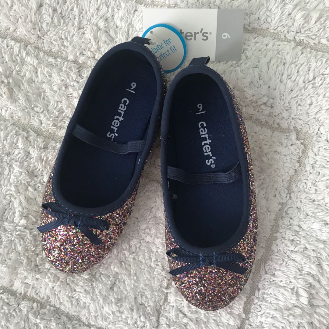 carter's glitter ballet flats