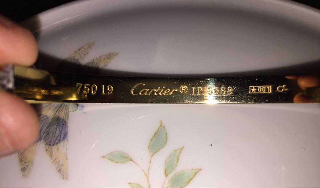 cartier love bracelet 750 18 ip 6688