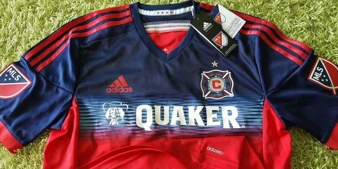 Adidas Chicago Fire Marvel MLS Americana Pre-Match Jersey S2S Legend Ink S Mens