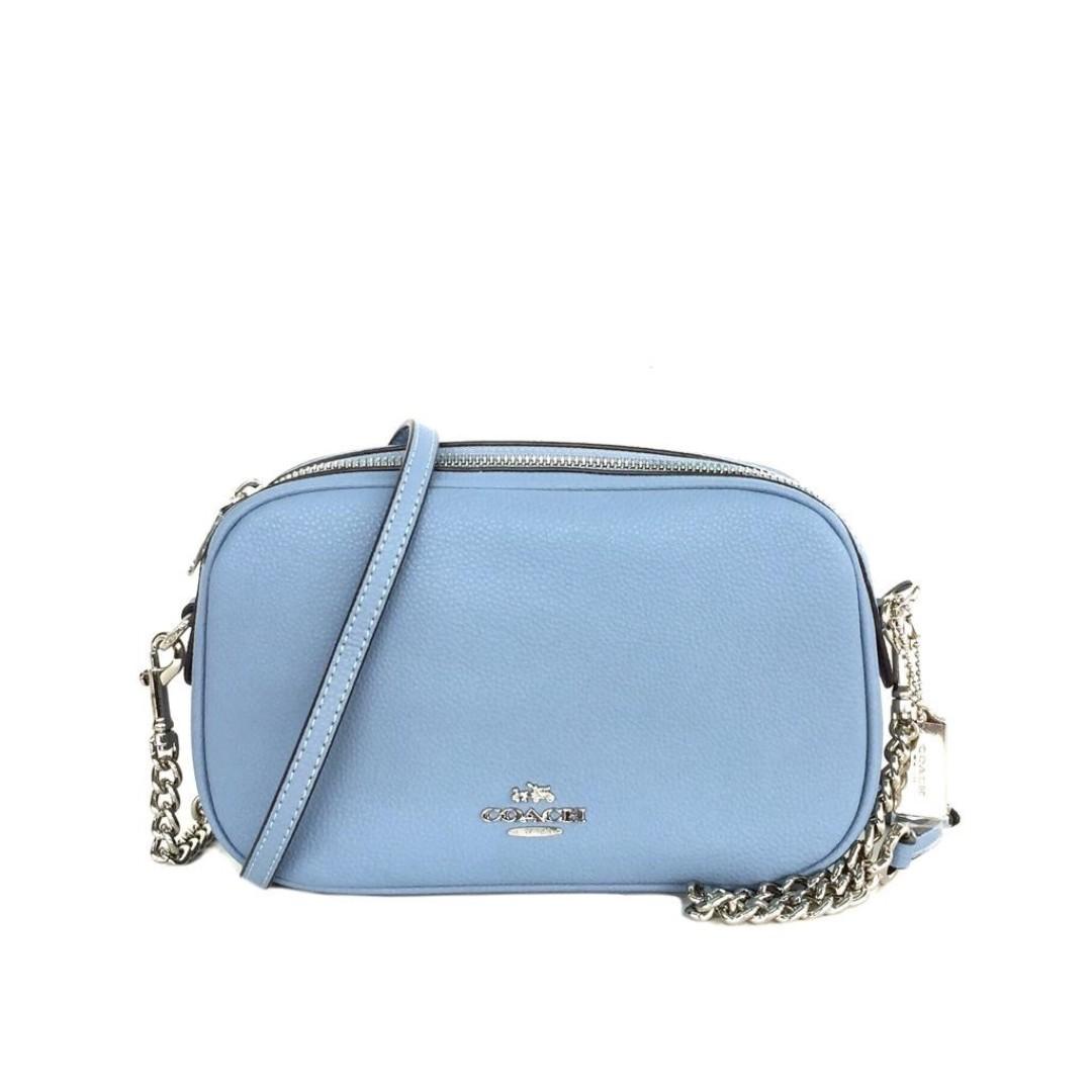 light blue coach purse crossbody