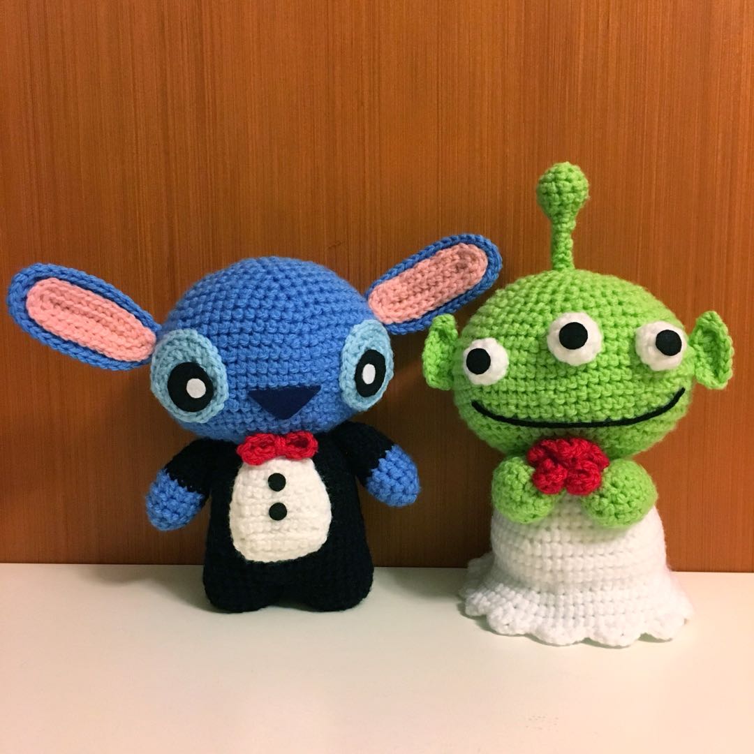 amigurumi bride and groom