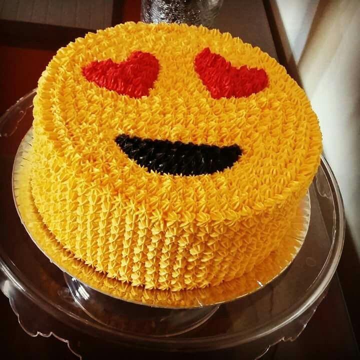 Customized Emoticon Party Birthday Cake