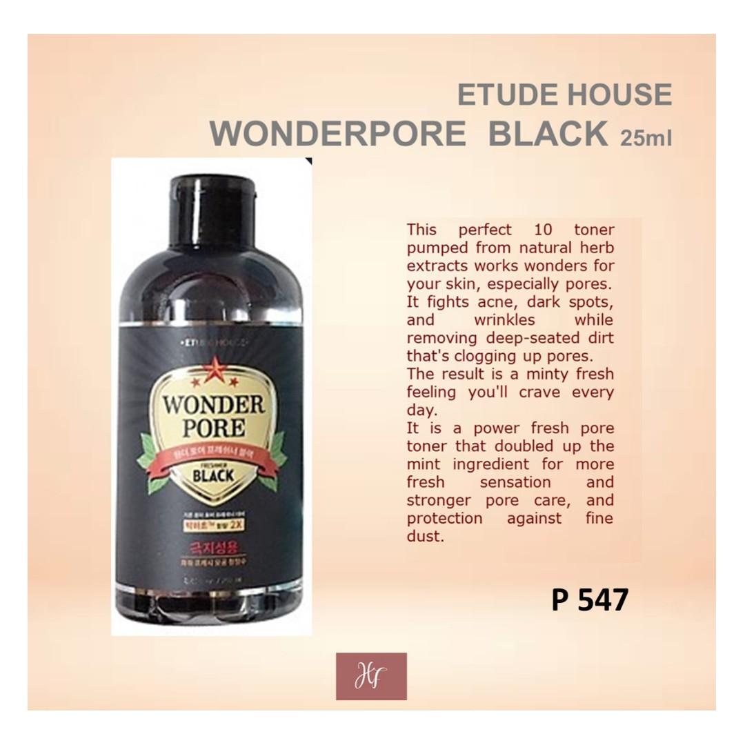 Etude House Wonder Pore Freshener Black 250ml Health Beauty Skin Bath Body On Carousell