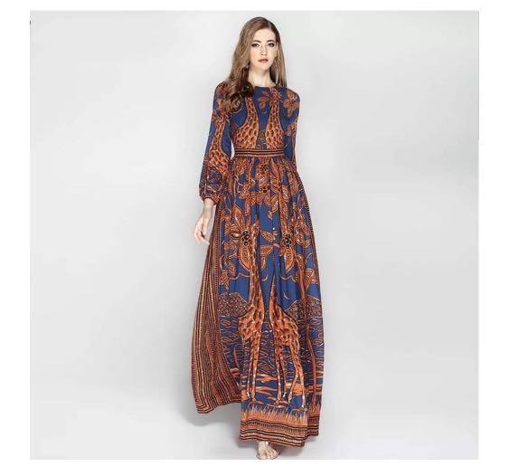 Giraffe maxi dress 2025