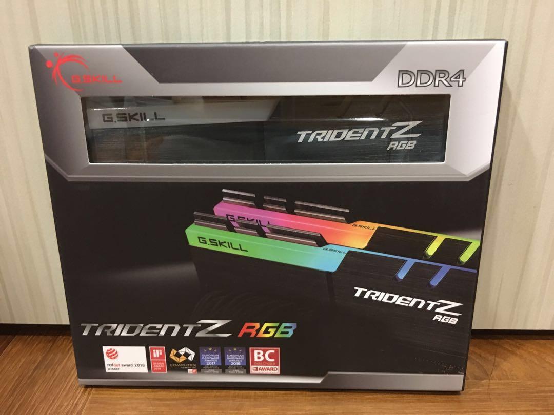 G Skill Trident Z Rgb Ddr4 3200mhz 8gb X2 Desktop Ram Electronics Computer Parts Accessories On Carousell