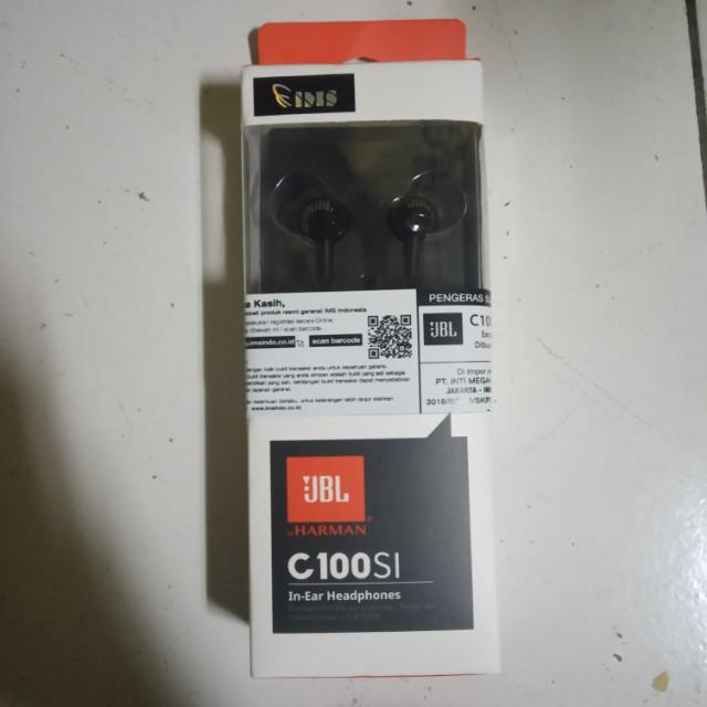 Promo Jbl C100si In Ear Headphones With Mic Original Garansi Terlaris Shopee Indonesia