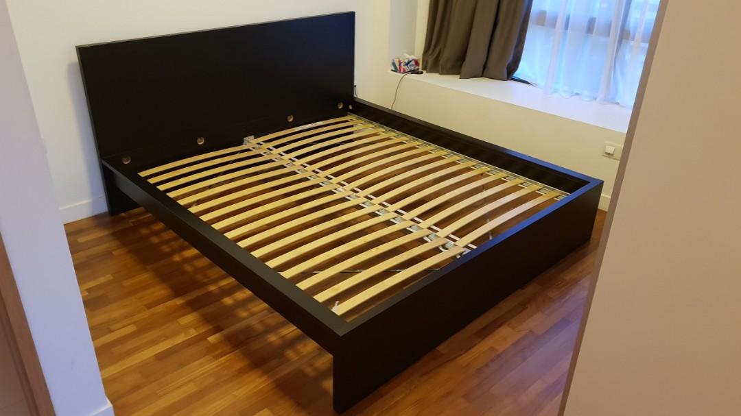 Ikea King Size Bed Frame Furniture Home Living Frames Mattresses On Carou Ikea King Size Bed Frame Furniture, Does Ikea Have King Bed Frames