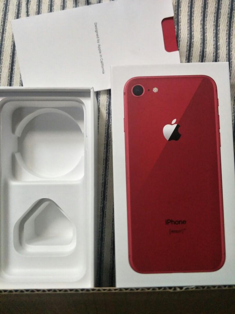 Iphone 8 Product Red 64gb Box Mobile Phones Tablets Iphone Iphone 8 Series On Carousell
