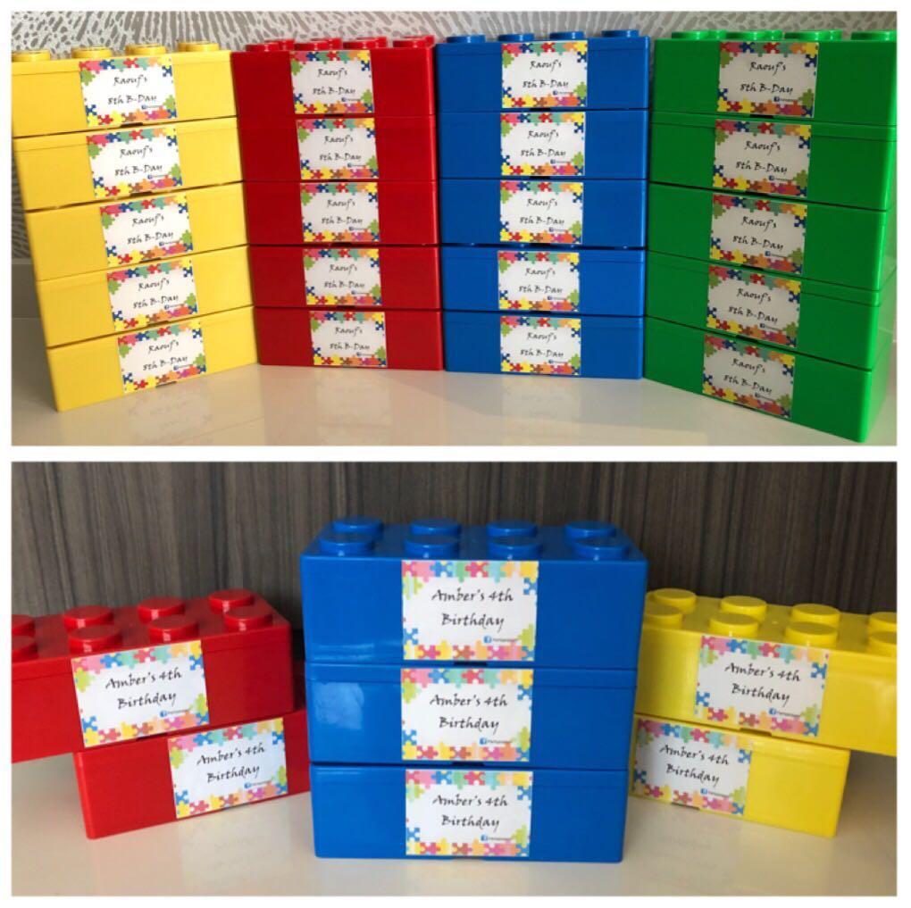 lego shaped storage box
