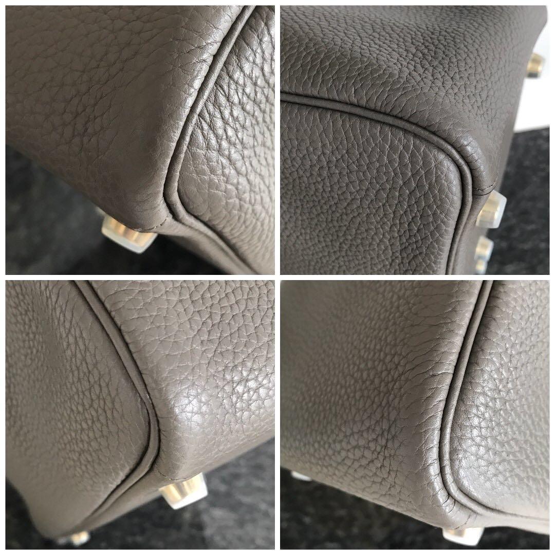 Hermès Lindy 30 Etain Clemence GHW from 100% authentic materials!