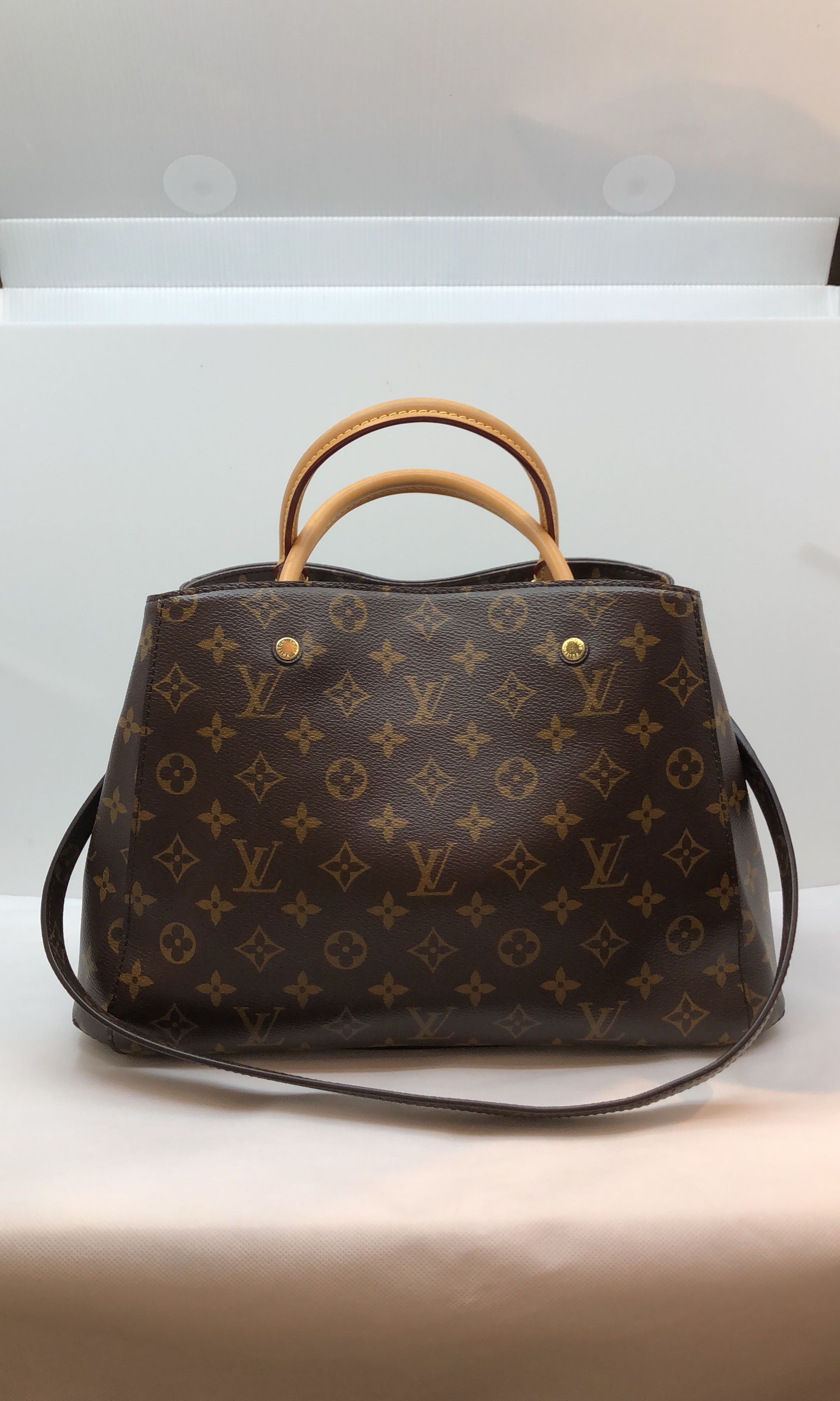 louis vuitton with black handles