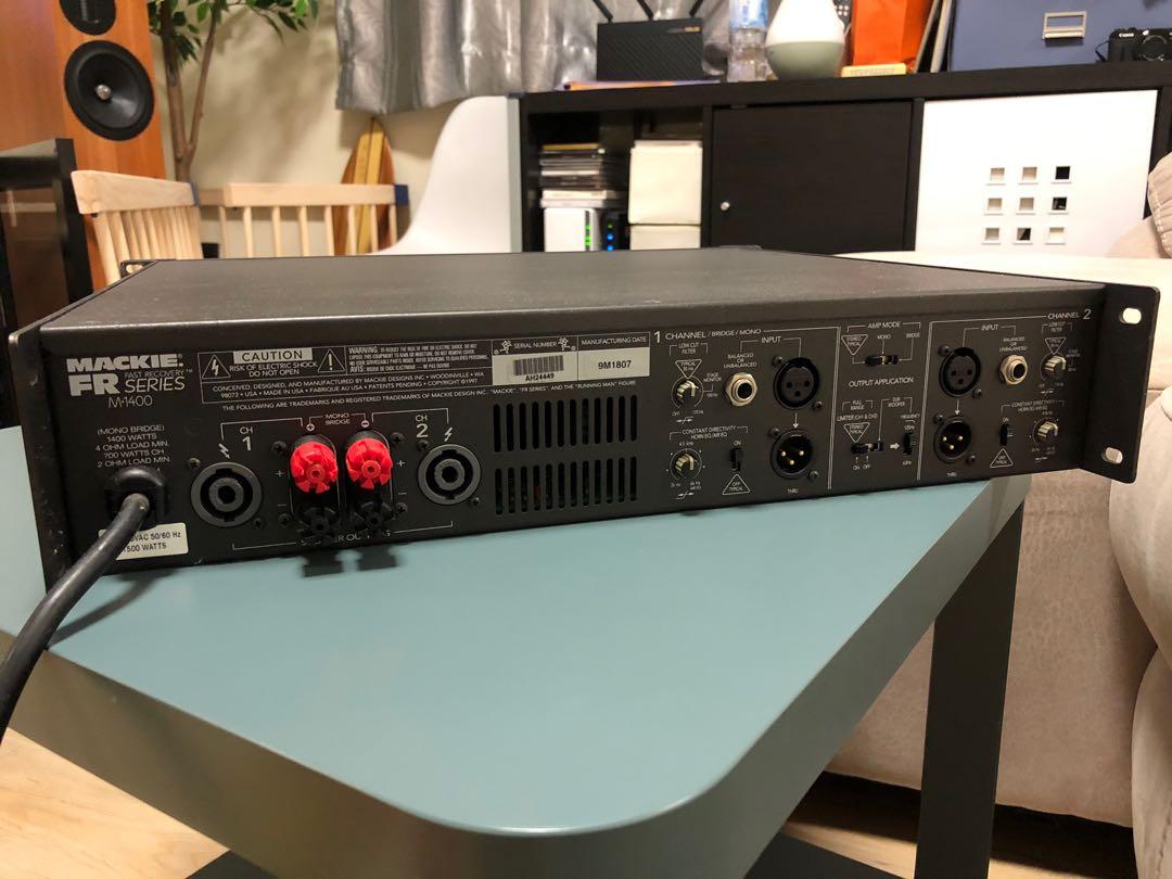 Mackie M1400 power amplifier, 音響器材, 可攜式音響設備 Carousell