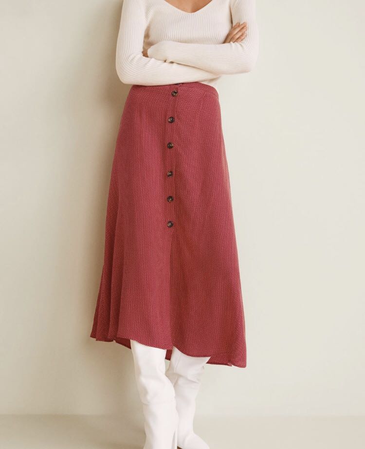 Mango red skirt Clearance