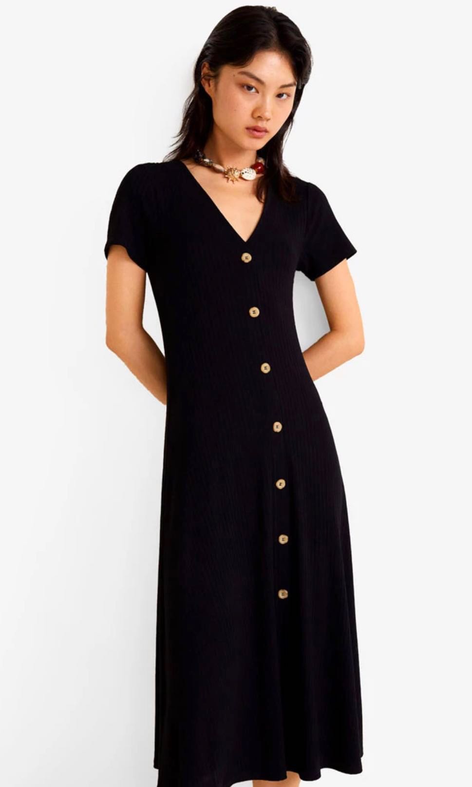 Mango black deals dress 2018