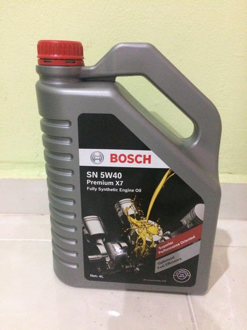 Minyak Hitam Enjin Bosch 5w40 Premium X7 Fully Synthetic Engine Oil Auto Accessories On Carousell