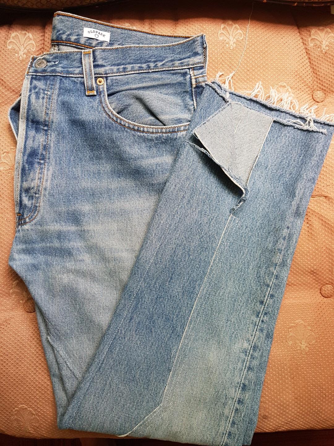 old park slit jeans
