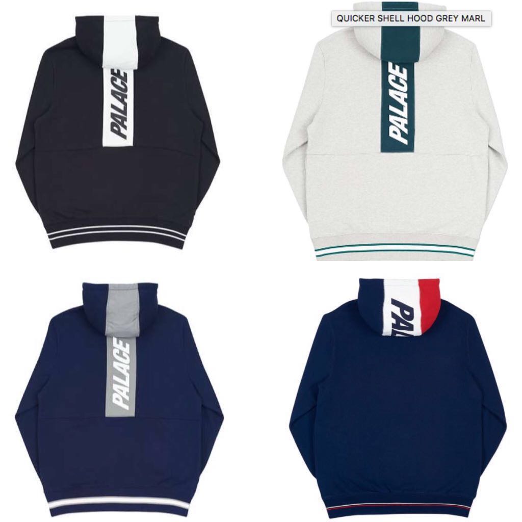 Palace quicker shell flagin hoodies