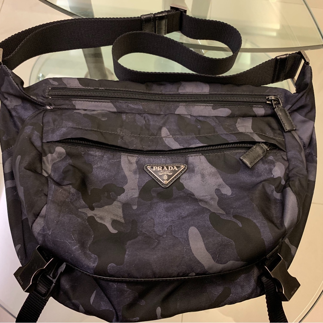 Prada camo messenger bag new arrivals
