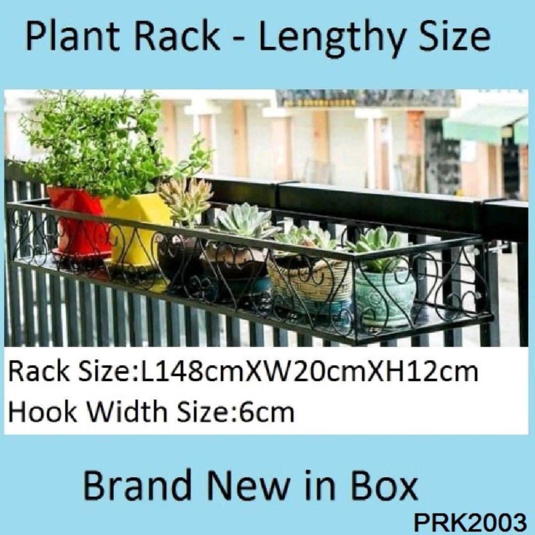 Rack - Balcony Railing Hanging Rack / Plant Basket - Very Lengthy Rack ...