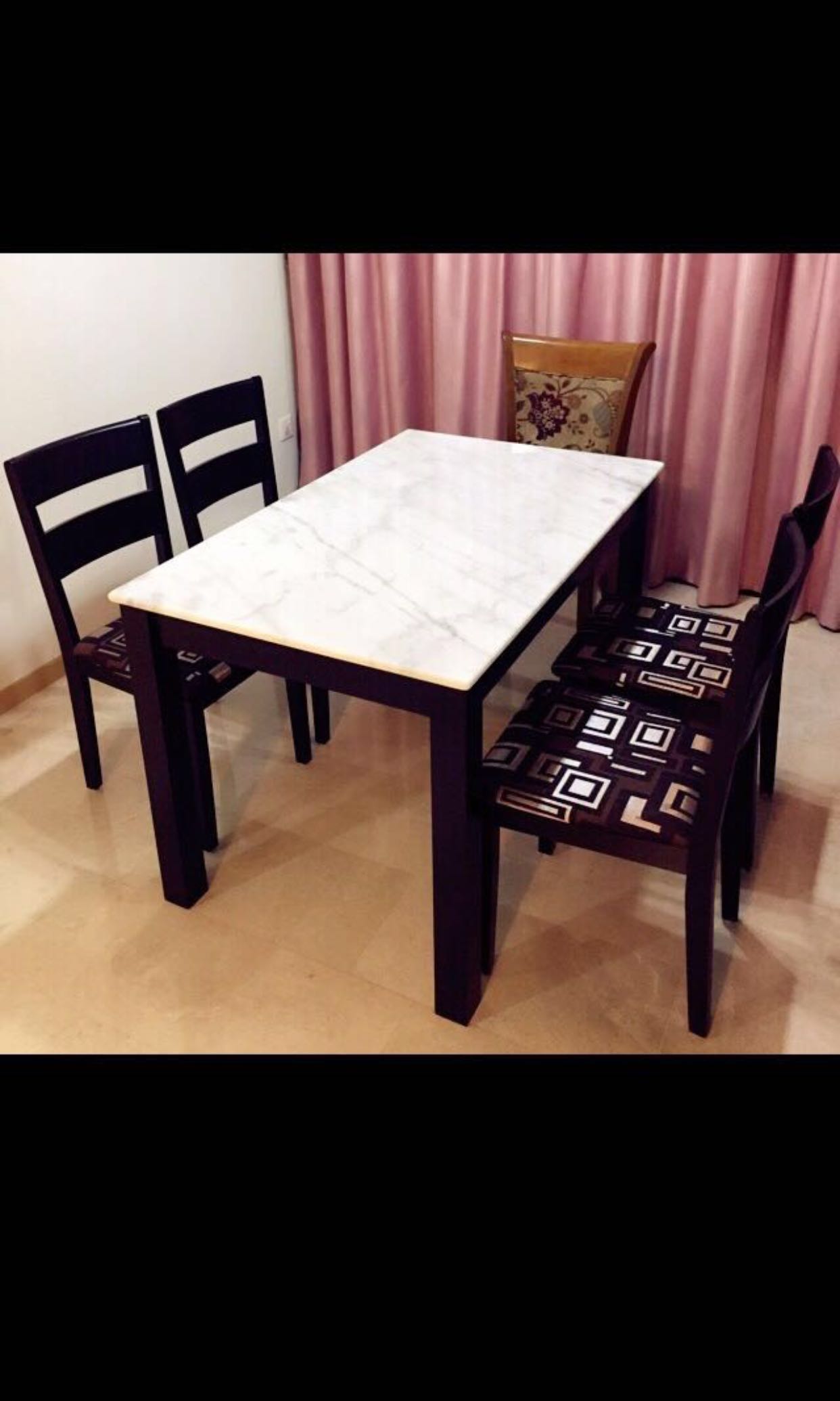 Real Solid Marble Dining Table Set Furniture Tables Chairs On Share This Listing