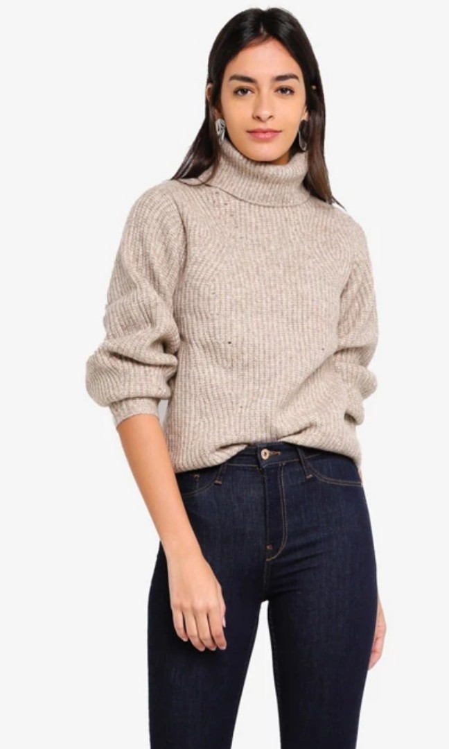 thick roll neck jumper