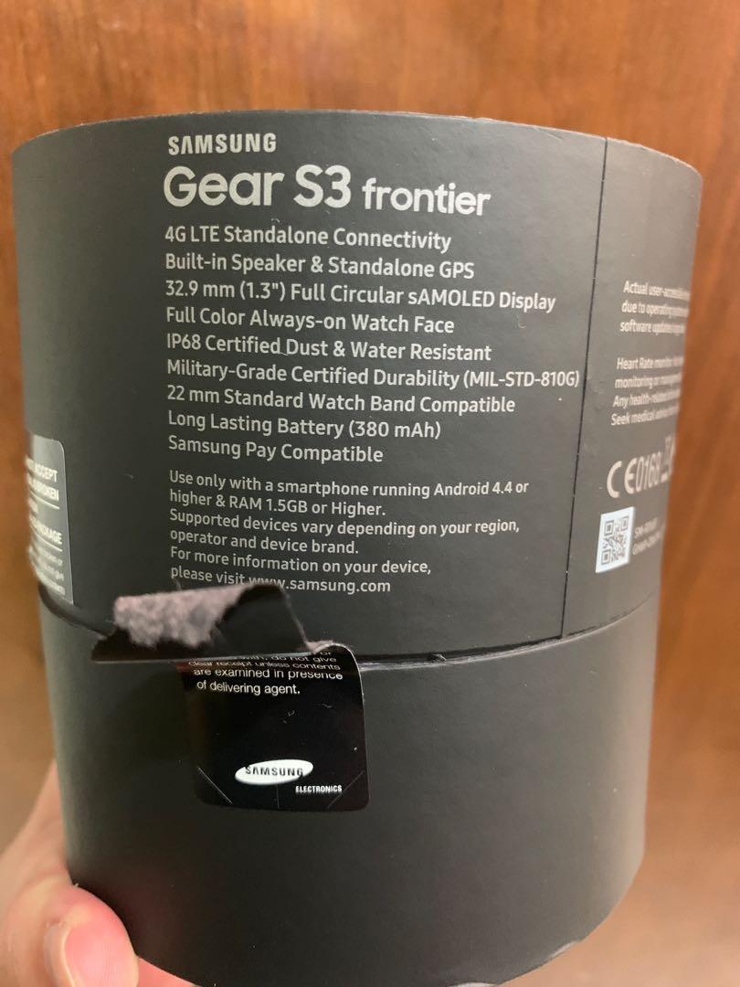 Samsung Gear S3 Frontier 4G LTE smartwatch