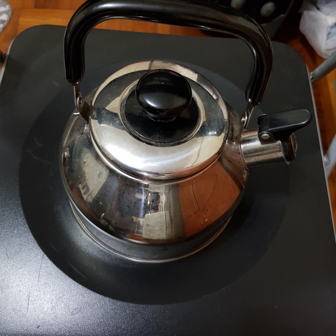 Stainless steel kettle, Furniture & Home Living, Kitchenware