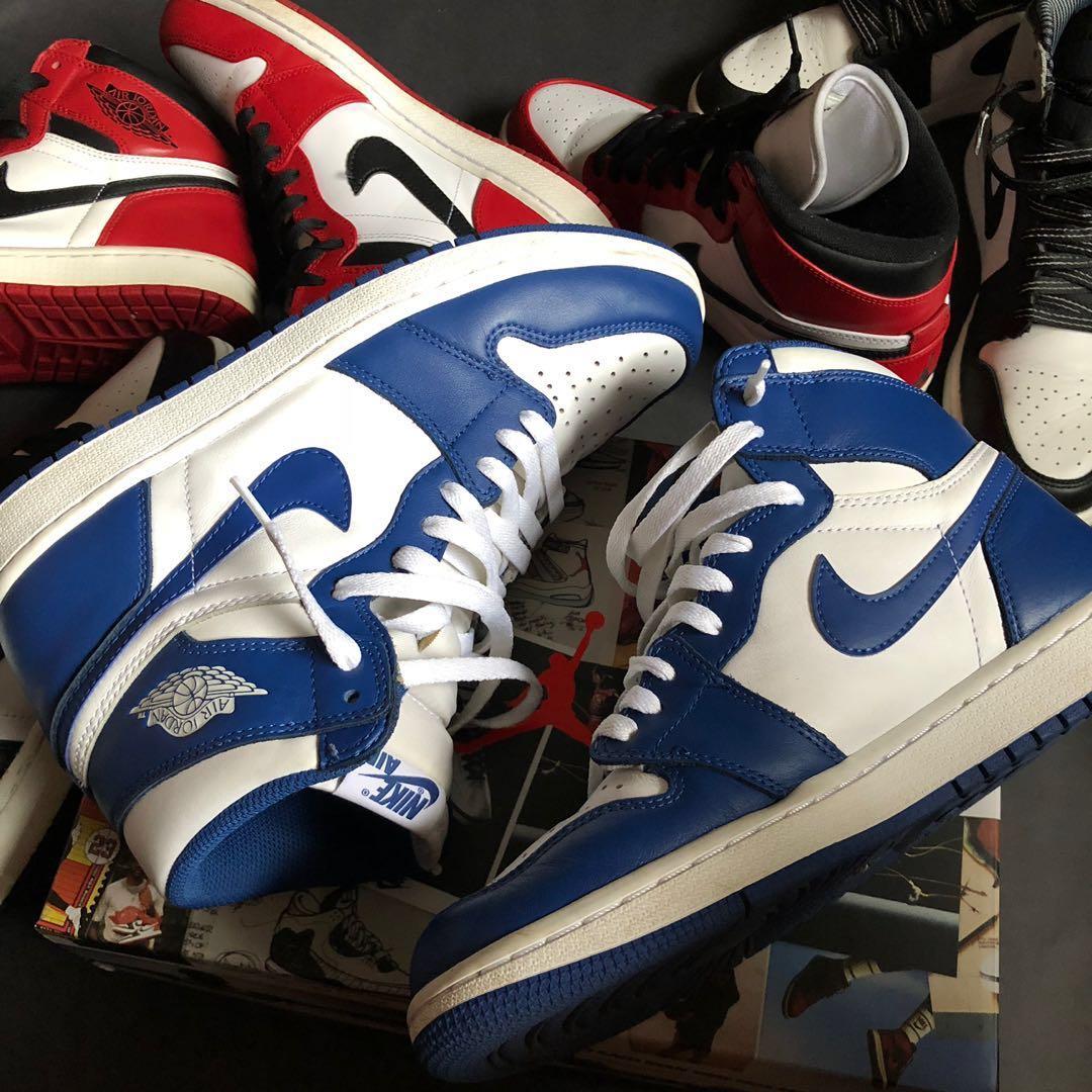 Storm blue jordan 1 OG Men s Fashion Footwear Sneakers on Carousell