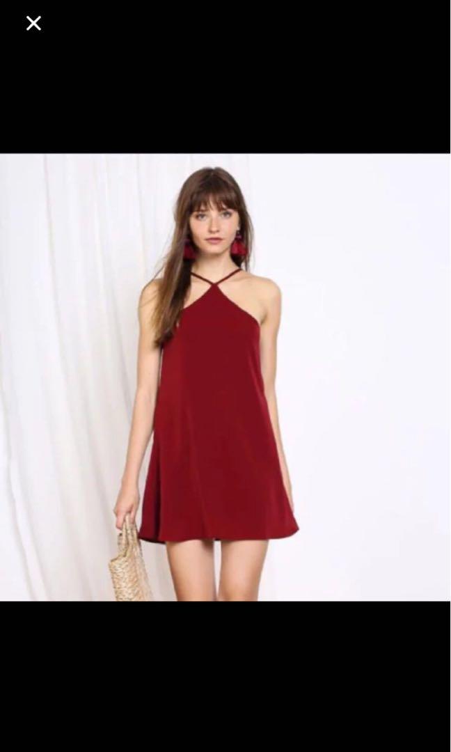 halter swing dress