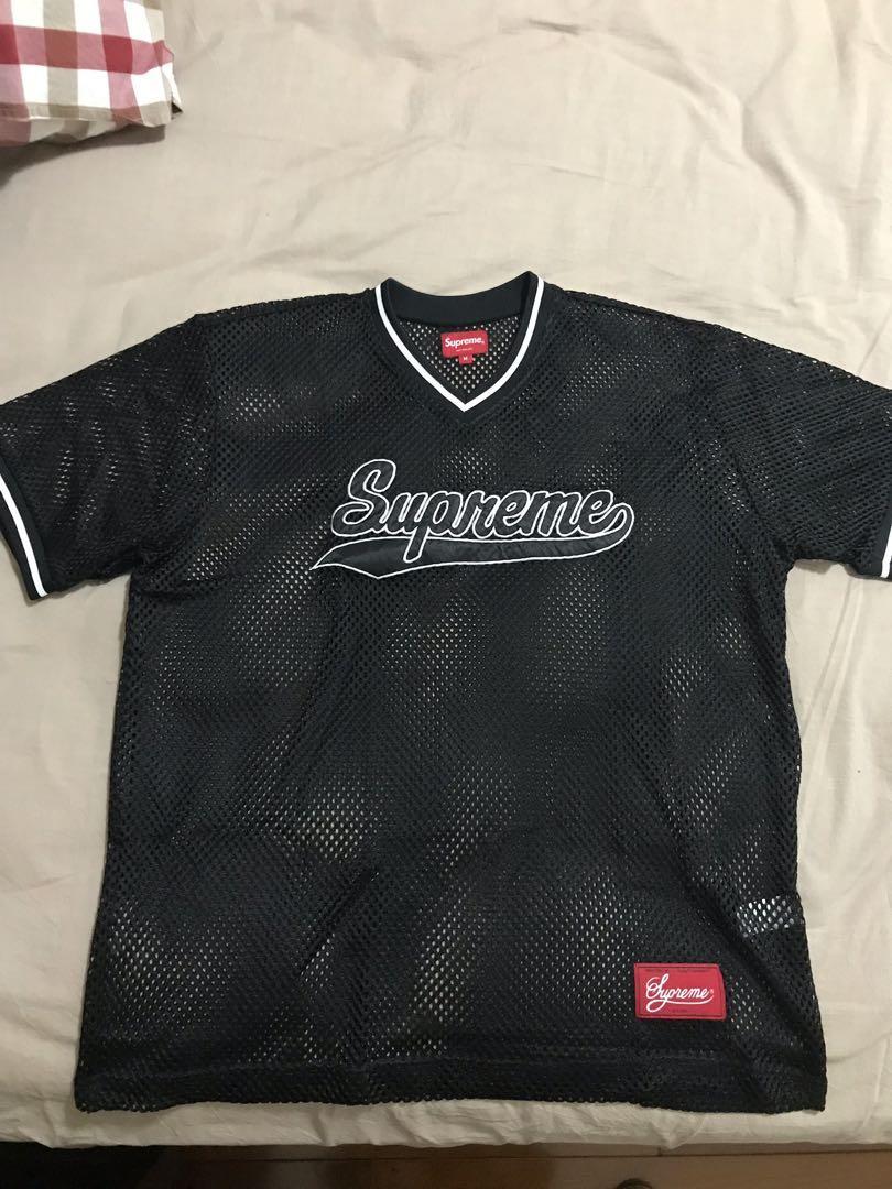 supreme baseball tee