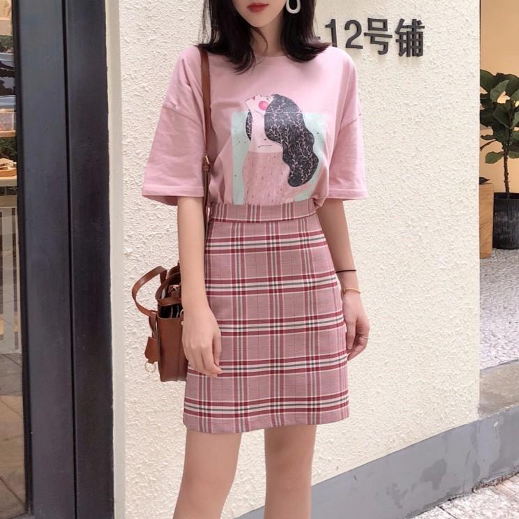 Tumblr Retro Ulzzang Style Korean Plaid Pink Skirt Women S Fashion Clothes Dresses Skirts On Carousell ✈ express delivery & free returns. tumblr retro ulzzang style korean plaid pink skirt