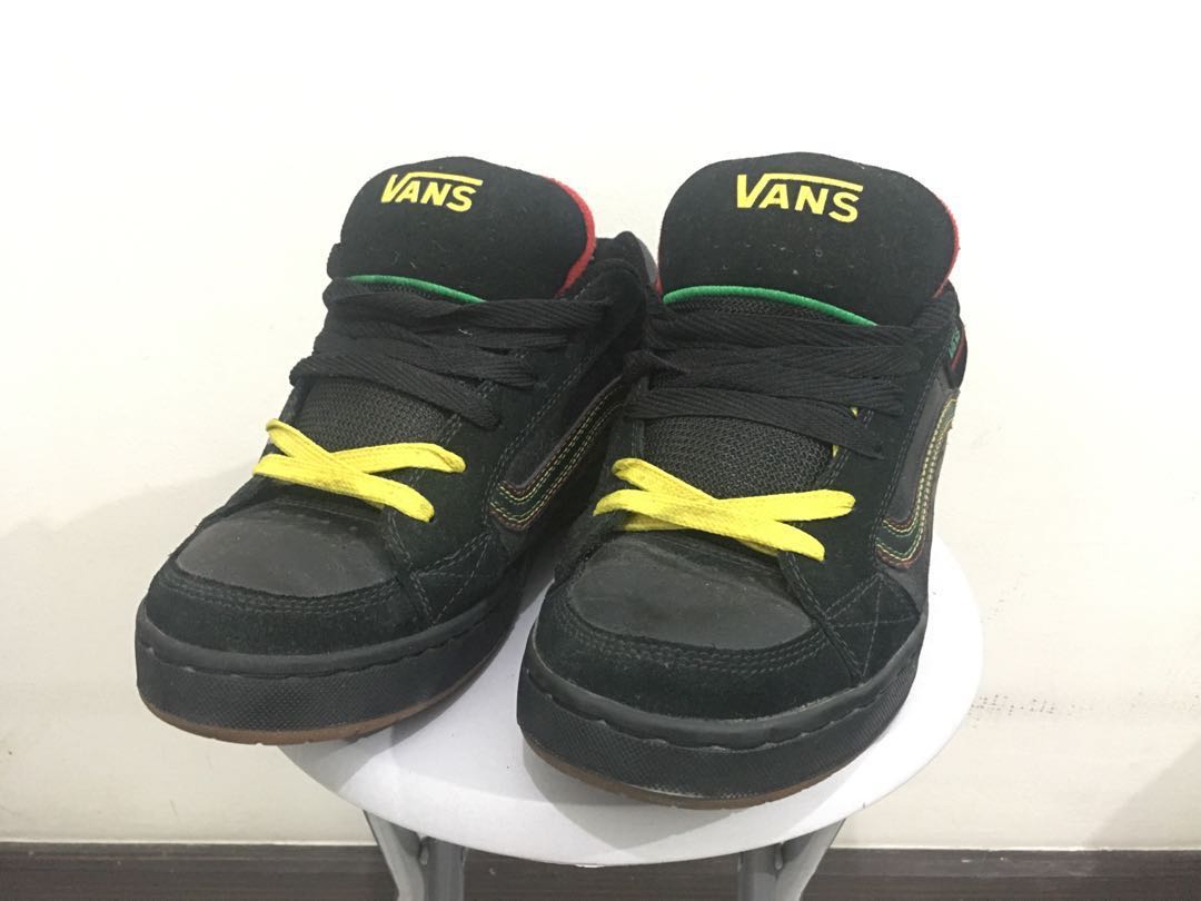 Vans Skink Rasta Leather Skate Shoes 