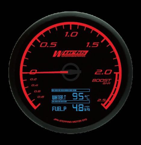 Works Pro Iii Gauge 2 5 Bar Boost Gauge Comes With 1 Boost Sensor Additional 2 Temperature Sensors Car Accessories Accessories On Carousell