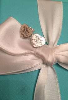 AUTHENTIC TIFFANY AND RARE!! TIFFANY NOTES HEART TAG EARRINGS
